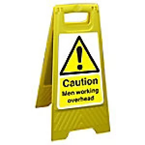 Floor Sign Men Working Overhead Polypropylene 60 x 30 cm