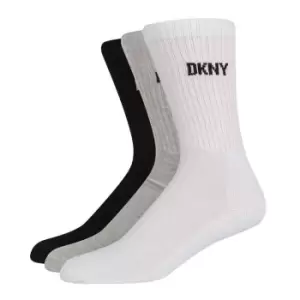 DKNY Ribbed 3 Pack Socks - Black