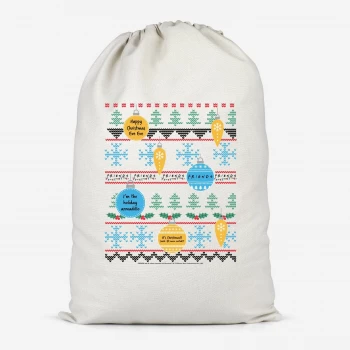 Friends Baubles Cotton Storage Bag - Small