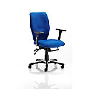 Executive Chair Sierra Blue Fabric With Arms