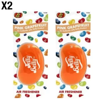 Pink Grapefruit (Pack Of 6) 3D Gel Jelly Belly Air Freshener