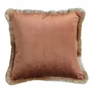 Crossland Grove Ombre Velvet Cushion Burnt Orange 450x450mm