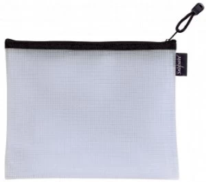 Snopake EVA Mesh Zippa Bag A5 Black Pack 3