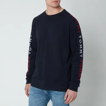 Tommy Hilfiger Mens Arm Logo Longsleeve Top - Desert Sky - L