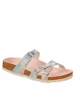 Birkenstock Franca Iridescent Flat Sandals - Rose, Rose, Size 4, Women