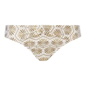 Biba Deco Palm Icon Venetian Brief - White & Gold