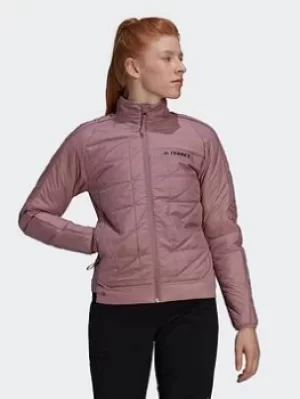 adidas Terrex Multi Synthetic Insulated Jacket, Purple, Size L, Women