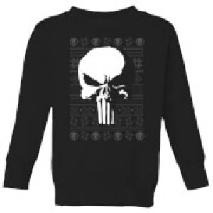 Marvel Punisher Kids Christmas Sweatshirt - Black - 5-6 Years