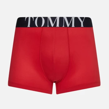 Tommy Hilfiger Mens Waistband Logo Trunks - Primary Red - S