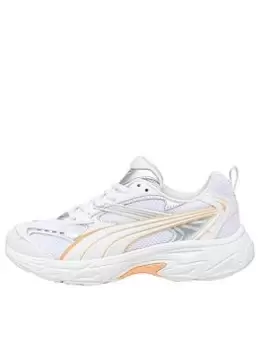 Puma Morphic, White/Orange, Size 7, Women