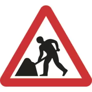 Zintec 750mm Triangular Men At Work Road Sign (no frame)