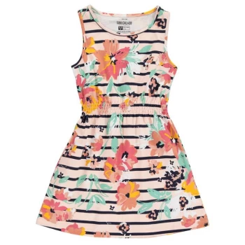 SoulCal Jersey Dress Junior Girls - Rust Floral