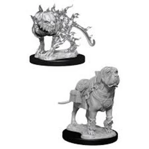 Dungeons & Dragons Nolzur's Marvelous Unpainted Miniatures (W11) Mastif & Shadow Mastif