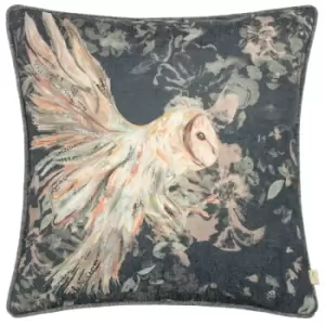 Avebury Owl Cushion Navy, Navy / 43 x 43cm / Polyester Filled