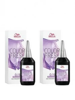 Wella Wella Professionals Color Fresh Semi-Permanent Colour Silver Violet 75ml Duo Pack