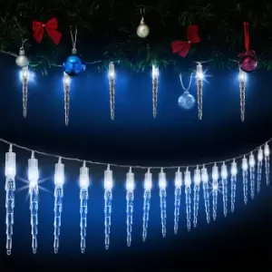 LED Fairy Light with 80 Icicles for Outdoor Area Blue