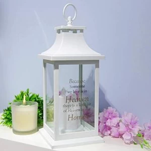 Thoughts of You White Memorial Lantern - Home