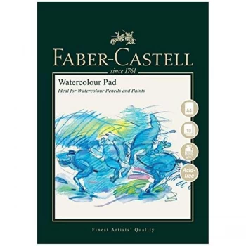 Faber Castell A4 Watercolour Pad Spiral Bound 300gsm 10 Sheets