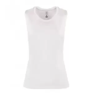 Next Level Womens/Ladies Festival Sleeveless Tank Top (M) (White)