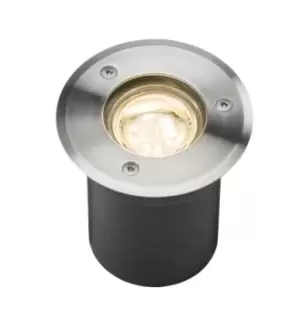 KnightsBridge 230V IP65 3W LED Stainless Steel Recessed Ground Light 3000K