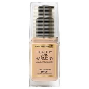 Max Factor Healthy Skin Harmony Foundation Light Ivory 40 Nude