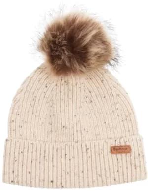 Barbour Womens Whitley Fleck Beanie Oatmeal One Size