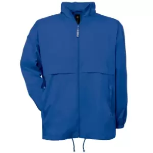 B&C Mens Air Lightweight Windproof, Showerproof & Water Repellent Jacket (XL) (Royal Blue)