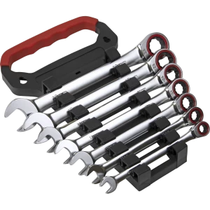 Sealey 7 Piece Ratchet Combination Spanner Set