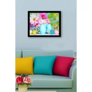 SC0522 Multicolor Decorative Framed MDF Painting