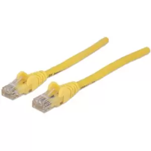 Intellinet Network Patch Cable Cat6 20m Yellow CCA U/UTP PVC RJ45 Gold Plated Contacts Snagless Booted Lifetime Warranty Polybag