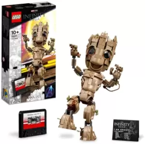 LEGO Marvel I am Groot Set, Baby Groot Buildable Toy 76217