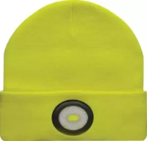 Unilite Yellow Acrylic LED Beanie Hat