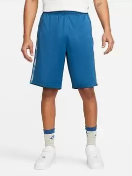 Nike NSW Repeat Tape Poly Knit Shorts - Blue Size M, Men