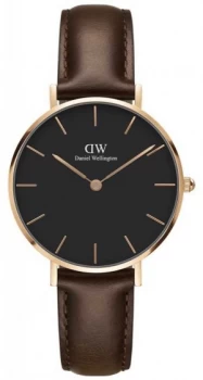 Daniel Wellington Mens Classic Bristol Rose Gold Case Watch