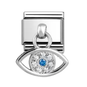 Nomination Classic Silver Greek Eye Pendant Charm