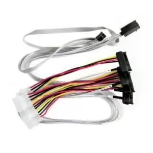 Microchip Technology 2279600-R Serial Attached SCSI (SAS) cable 0.8 m 6 Gbit/s Multicolour White