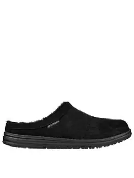 Skechers Melson Harmen Slipper, Black, Size 10, Men