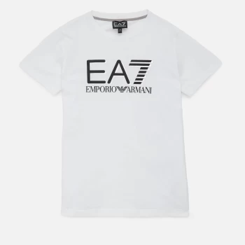 Emporio Armani EA7 Visibility Logo T-Shirt White Size 4 Years Boys