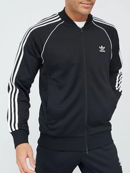 adidas Originals Superstar Track Top - Black/White, Size L, Men