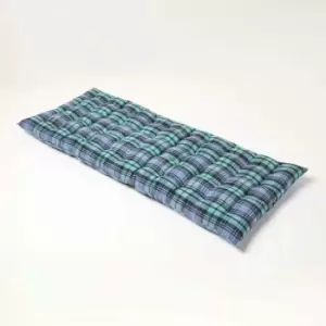 Blackwatch Tartan Bench Cushion 2 Seater - Homescapes