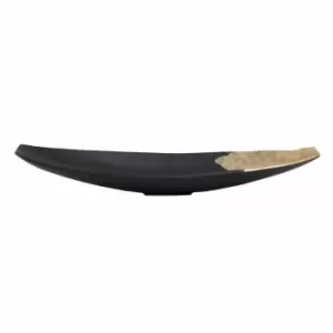 Interiors By Ph Aluminium Boat Dish Black/Gold