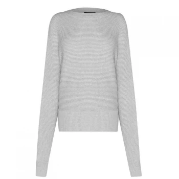 Firetrap Crew Knit Jumper Ladies - Grey Marl