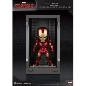 Iron Man 3 Mini Egg Attack Action Figure Hall of Armor Iron Man Mark III 8 cm