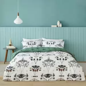 Chrysirida Madagascan Print Reversible Duvet Cover Set, Multi, Super King - Furn