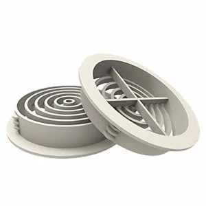 Manthorpe 70mm Round Roof Soffit Vent Ventilator - Brown