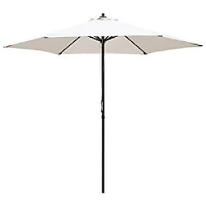 Outsunny Sun Umbrella 84D-067CW Steel, Polyester Cream White