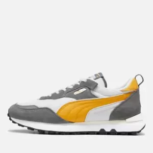 Puma Mens Rider FV Retro Rewind Trainers - Cool Dark Grey/Amber - UK 8