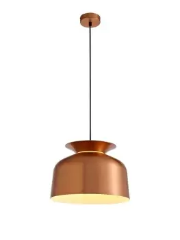 Single Ceiling Dome Pendant, Adjustable E27, Copper