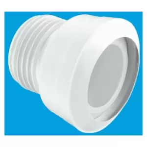 Straight MACFIT WC Connector - 90mm Outlet - Mcalpine