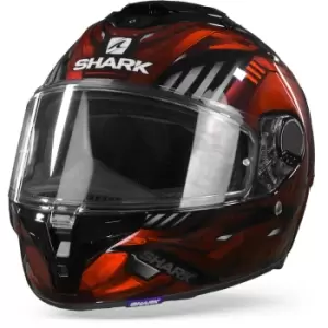 Shark Spartan GT Replikan KUR Black Chrome Red S